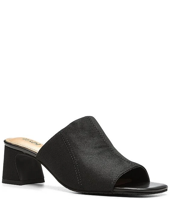NYDJ Gwen Denim Block Heel Slides 4 NYDJ Gwen Denim Block Heel Slides - Afbeelding 2