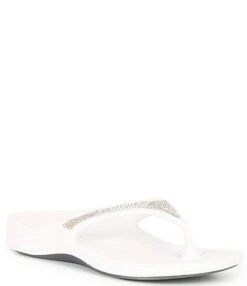 Aetrex Fiji Rhinestone Water Friendly Flip-Flops -Hummel Winkel 00000000 zi 35611826 b89d 414b bfa4 cfc2366ba57c