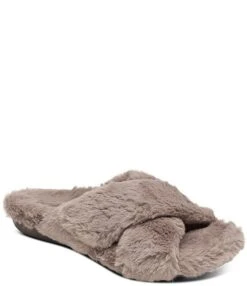 Aetrex Penelope Adjustable Faux Fur Slippers -Hummel Winkel 00000000 zi 356368cd be51 4524 a265 c3e9008ae568