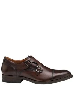 Johnston & Murphy Men's Hawthorn Double Buckle Monk Strap Tumbled Leather Dress Shoes -Hummel Winkel 00000000 zi 38feb455 214b 44c4 89f0 d972895da3eb 01 ai