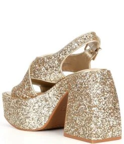 GB Friday-Nite Glitter Platform Dress Sandals