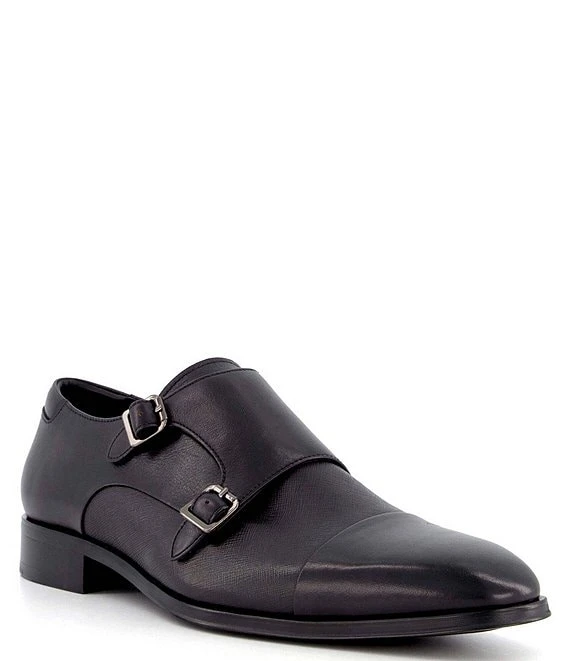 Dune London Men's Score Leather Monk Strap Dress Shoes 5 Dune London Men's Score Leather Monk Strap Dress Shoes - Afbeelding 3