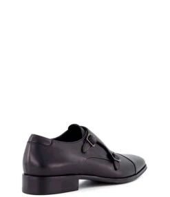 Dune London Men's Score Leather Monk Strap Dress Shoes