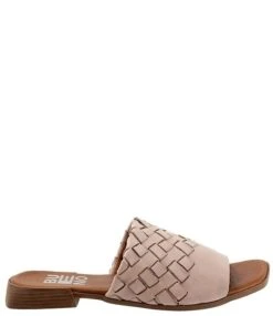 Bueno Tessa Leather Woven Slides -Hummel Winkel 00000000 zi 3e62a2e5 8c49 455e 9c83 da4c0743049c 01 ai
