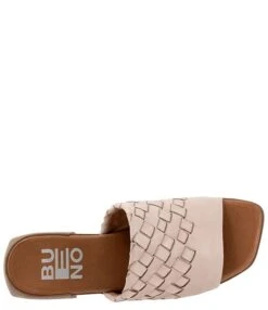 Bueno Tessa Leather Woven Slides -Hummel Winkel 00000000 zi 3e62a2e5 8c49 455e 9c83 da4c0743049c 08 ai