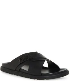 Steve Madden Men's Ajaxx Leather Slide Sandals -Hummel Winkel 00000000 zi 4036cff1 eee4 4940 ad89 50efa94a0163