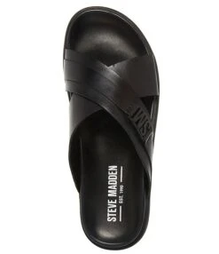 Steve Madden Men's Ajaxx Leather Slide Sandals -Hummel Winkel 00000000 zi 4036cff1 eee4 4940 ad89 50efa94a0163 05 ai
