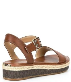 MICHAEL Michael Kors Richie Leather Logo Print Platform Espadrilles -Hummel Winkel 00000000 zi 449b88ae bab3 42d1 a592 dbdf0b1d7e0a 01 ai