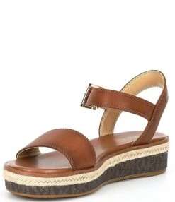 MICHAEL Michael Kors Richie Leather Logo Print Platform Espadrilles -Hummel Winkel 00000000 zi 449b88ae bab3 42d1 a592 dbdf0b1d7e0a 03 ai