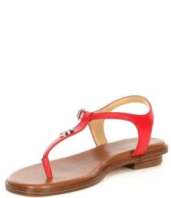 MICHAEL Michael Kors Mallory Leather Thong Sandals -Hummel Winkel 00000000 zi 4965e39b c9b5 4214 84c0 ff7f86fb422a 03 ai