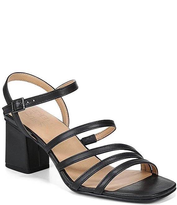 Naturalizer Niko Strappy Leather Square Toe Ankle Strap Dress Sandals 4 Naturalizer Niko Strappy Leather Square Toe Ankle Strap Dress Sandals - Afbeelding 2