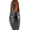 Steve Madden Men's Chivan Leather Bit Embellishment Dress Slip-Ons