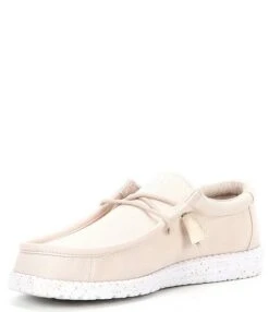 HEYDUDE Men's Wally Slub Canvas Washable Slip-Ons