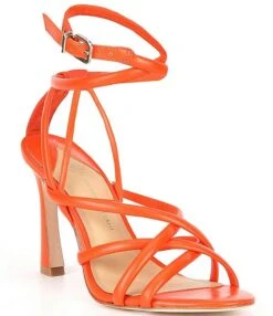 Antonio Melani Gisella Strappy Leather Ankle Strap Dress Sandals -Hummel Winkel 00000000 zi 5219755b 4e80 4958 a092 b078f58b10e1