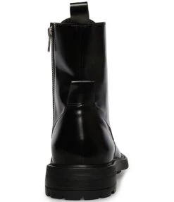 Steve Madden Men's Bryce Leather Lug Sole Combat Boots