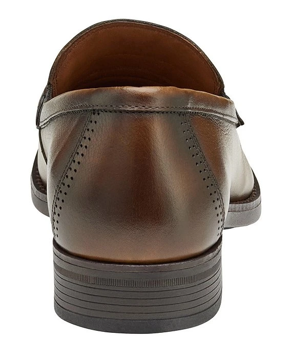 Johnston & Murphy Men's Hawthorn Bit Detail Tumbled Leather Loafers 6 Johnston & Murphy Men's Hawthorn Bit Detail Tumbled Leather Loafers - Afbeelding 4