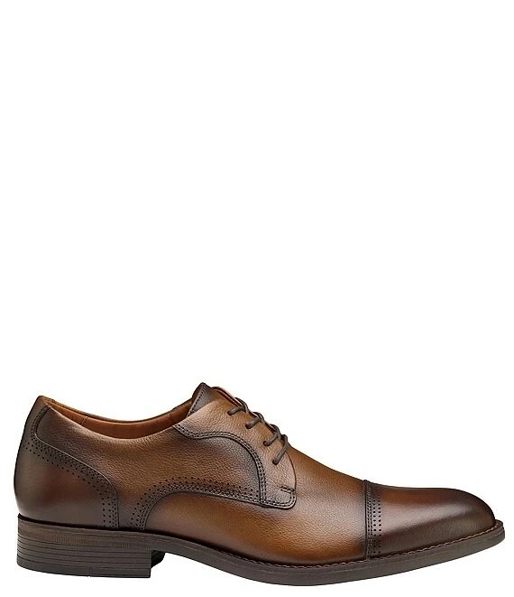 Johnston & Murphy Men's Hawthorn Cap Toe Tumbled Leather Oxfords 7 Johnston & Murphy Men's Hawthorn Cap Toe Tumbled Leather Oxfords - Afbeelding 5