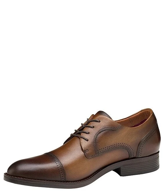 Johnston & Murphy Men's Hawthorn Cap Toe Tumbled Leather Oxfords 6 Johnston & Murphy Men's Hawthorn Cap Toe Tumbled Leather Oxfords - Afbeelding 4