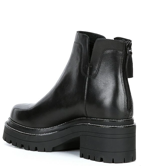 Gianni Bini Griffyn Leather Lug Sole Platform Booties 6 Gianni Bini Griffyn Leather Lug Sole Platform Booties - Afbeelding 4