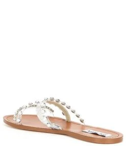 Steve Madden Attentive Rhinestone Embellished Slide Sandals -Hummel Winkel 00000000 zi 67616cf4 daa7 407d 80e4 852b495ba040 02 ai