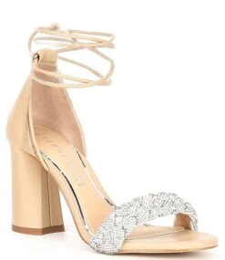 Gianni Bini TobinTwo Braided Rhinestone Ankle Tie Dress Sandals -Hummel Winkel 00000000 zi 6be05d07 ba46 414e b996 e70207dc2acb