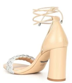 Gianni Bini TobinTwo Braided Rhinestone Ankle Tie Dress Sandals -Hummel Winkel 00000000 zi 6be05d07 ba46 414e b996 e70207dc2acb 02 ai