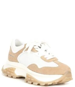Vintage Havana Accelerate Suede And Mesh Retro Chunky Sneakers