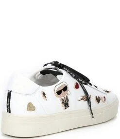 KARL LAGERFELD PARIS Cate Charm Detail Lace-Up Leather Platform Sneakers -Hummel Winkel 00000000 zi 70f31e32 45e5 4b26 a69d 7b3a9b27ccfc 01 ai