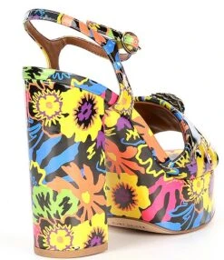 Kurt Geiger London Kensington Floral Patent Leather Platform Sandals -Hummel Winkel 00000000 zi 7212ec77 35e8 48a9 9379 7f8c32796d1d 01 ai