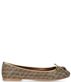 Kurt Geiger London Eagle Bow And Crystal Embellished Ballerina Flats