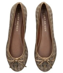 Kurt Geiger London Eagle Bow And Crystal Embellished Ballerina Flats -Hummel Winkel 00000000 zi 74227d29 c47d 4181 920e e4f945932f71 03 ai