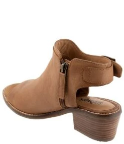 SoftWalk Novara Nubuck Suede Peep Toe Open Heel Shooties -Hummel Winkel 00000000 zi 75ab1121 9b7e 4eb6 b9a2 f1d1dec221c2 03 ai