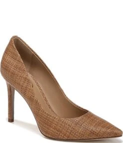 Sam Edelman Hazel Basket Weave Pointed Toe Pumps -Hummel Winkel 00000000 zi 7b0dc466 239b 432b a9ce e8edf7ff04c0