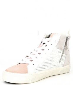 Vintage Havana Jane Suede Perforated Leather High Top Zip Sneakers -Hummel Winkel 00000000 zi 7b242c54 8e19 4365 9100 8c1898d0999c 03 ai