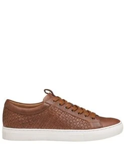 Johnston & Murphy Men's Banks Woven Lace-to-Toe Leather Sneakers -Hummel Winkel 00000000 zi 80ad9597 17a9 4bce b423 510b66e7a3fc 01 ai
