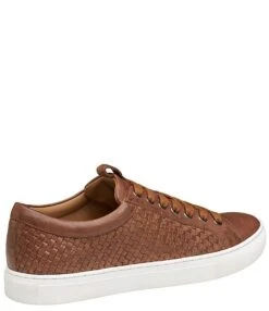 Johnston & Murphy Men's Banks Woven Lace-to-Toe Leather Sneakers -Hummel Winkel 00000000 zi 80ad9597 17a9 4bce b423 510b66e7a3fc 02 ai