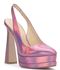 Jessica Simpson Mayria Iridescent Slingback Platform Pumps -Hummel Winkel 00000000 zi 80beb5a4 c650 44a1 b5cc 26096ad8f17d