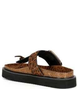 Kurt Geiger London Animal Print Eagle Buckle T-Bar Platform Thong Sandals -Hummel Winkel 00000000 zi 8478e31e ca47 4fd5 87a8 3cbeea4b996b 02 ai