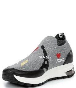 KARL LAGERFELD PARIS Miranda Logo Knit Slip-On Platform Sneakers -Hummel Winkel 00000000 zi 87d0d7b7 dd43 476f 9139 a1a574263b8c 03 ai