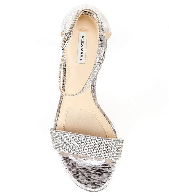 Alex Marie HalmarTwo Rhinestone Strap Block Heel Sandals 5 Alex Marie HalmarTwo Rhinestone Strap Block Heel Sandals - Afbeelding 3