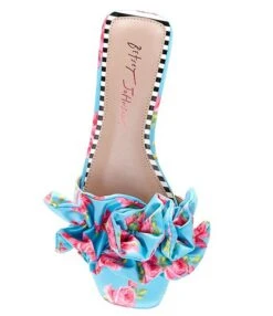 Betsey Johnson Alivia Floral Print Ruched Slides -Hummel Winkel 00000000 zi 89e4570d 7d5d 479d afad 25c899895c5f 04 ai