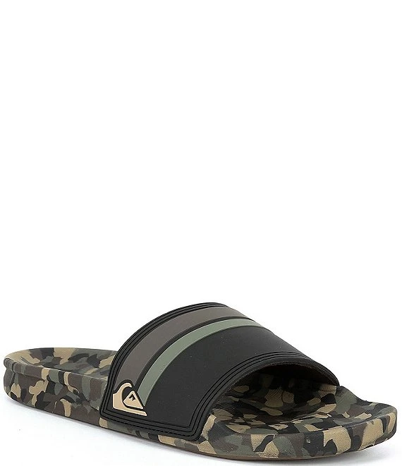 Quiksilver Men's Striped Rivi Pool Slides 6 Quiksilver Men's Striped Rivi Pool Slides - Afbeelding 4