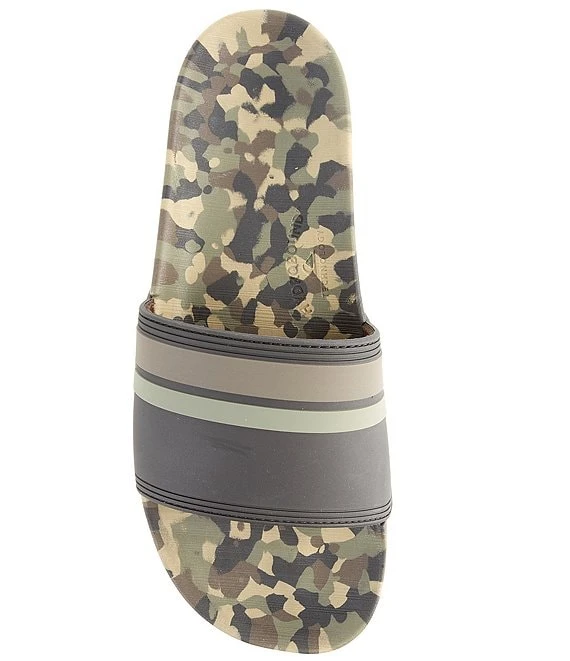 Quiksilver Men's Striped Rivi Pool Slides 4 Quiksilver Men's Striped Rivi Pool Slides - Afbeelding 2