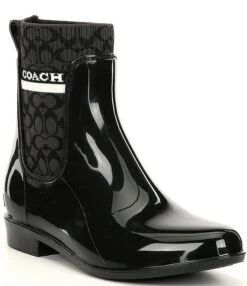 COACH Rivington Logo Water Resistant Chelsea Rain Booties -Hummel Winkel 00000000 zi 8e75af87 c739 46d6 b1c2 5367e096957d
