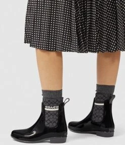 COACH Rivington Logo Water Resistant Chelsea Rain Booties -Hummel Winkel 00000000 zi 8e75af87 c739 46d6 b1c2 5367e096957d 09 ai
