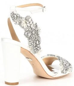 Badgley Mischka Libby Crystal Embellished Ankle Strap Satin Dress Sandals -Hummel Winkel 00000000 zi 90c931d3 946d 4fdd 9321 c49fc2834316 01 ai