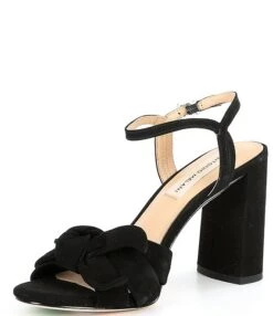 Antonio Melani Gybson Knotted Nubuck Leather Ankle Strap High Heel Dress Sandals -Hummel Winkel 00000000 zi 9382d0f4 c50b 4cfd a6d4 f4a10b09050f 03 ai