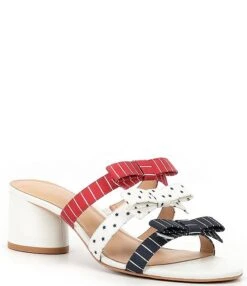 Copper Key Honor Triple Bow Striped Dress Sandals -Hummel Winkel 00000000 zi 94f4ff01 c875 4d15 944d 9184c6d806ef