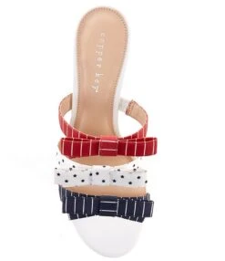 Copper Key Honor Triple Bow Striped Dress Sandals -Hummel Winkel 00000000 zi 94f4ff01 c875 4d15 944d 9184c6d806ef 04 ai