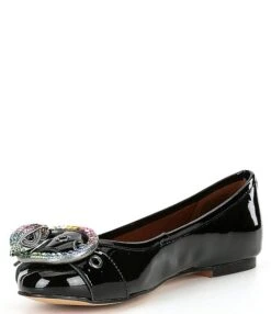 Kurt Geiger London Mayfair Rainbow Crystal Buckle Patent Leather Ballerina Flats -Hummel Winkel 00000000 zi 9544b524 87e6 4392 8fe1 921602077176 03 ai
